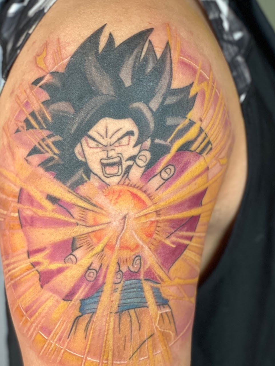 Goku Super Saiyan Dragon Ball — CAOS Art Tattoo