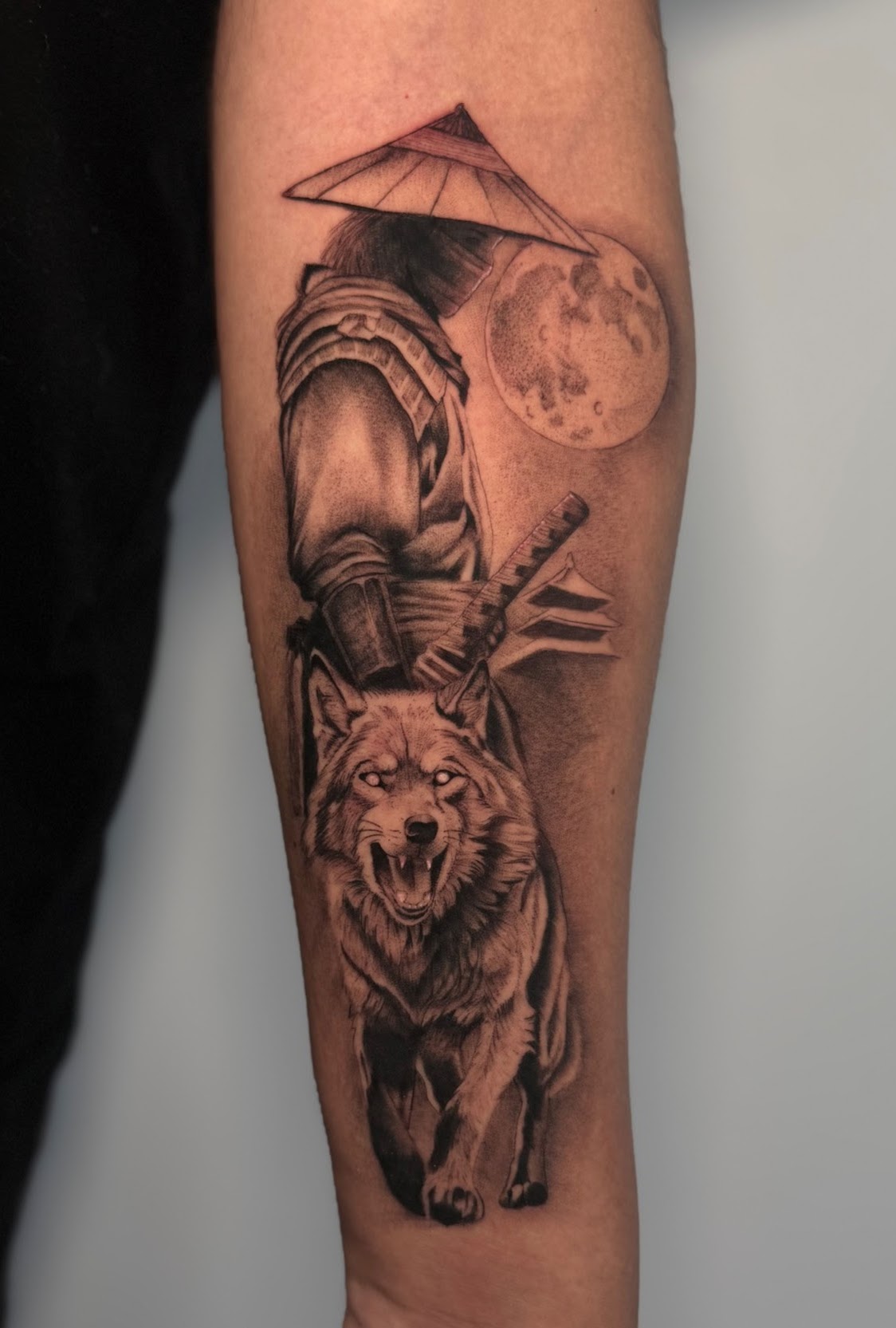Photorealistic color tattoo by Caos Art Tattoo Santiago